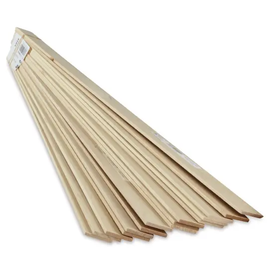 Midwest Products Basswood Sheets - 15 Pieces, 1/8" x 1" x 24" {1}