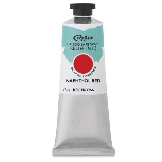 Cranfield Caligo Safe Wash Relief Ink - Naphthol Red, 75 ml {1}