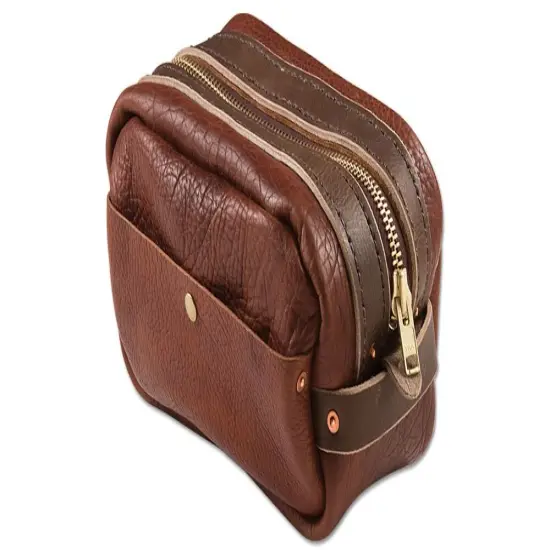 Tandy Leather Bison Dopp Kit 44066-15 {1}