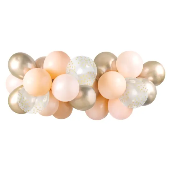Balloon Garland - Blush & Gold {1}