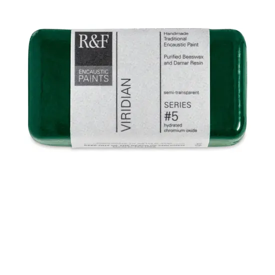 R&F Encaustic Paint Block - Viridian, 40 ml block {2}