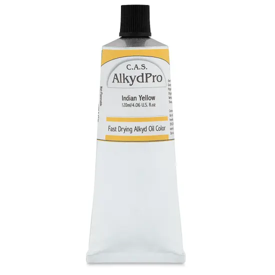 CAS AlkydPro Fast-Drying Alkyd Oil Color - Indian Yellow, 120 ml tube {1}