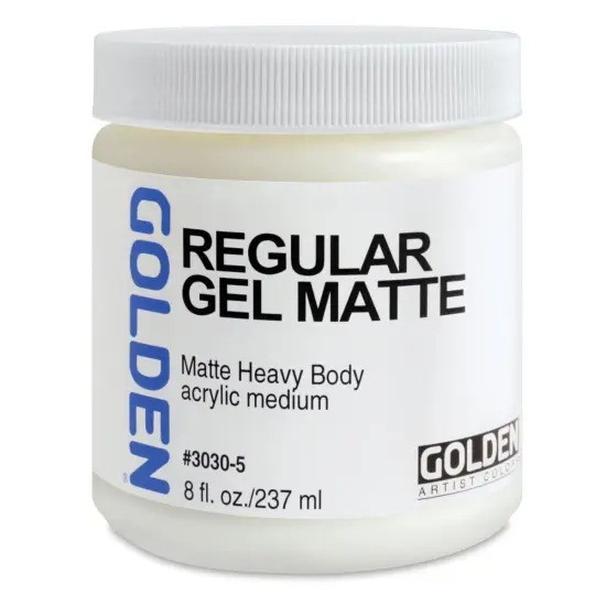Golden Regular Acrylic Gel Medium - Matte, 8 oz jar {2}