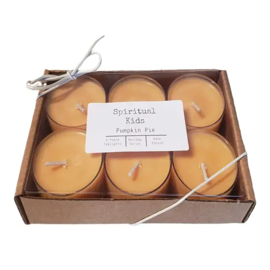 Pumpkin Pie Natural Soy Wax Tealights Hand Poured with Fragrant/Essential Oils! Fall Tealights! {3}