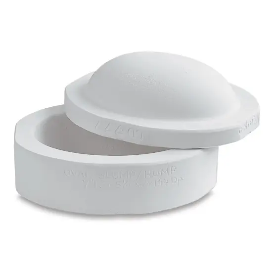 Mayco Slump and Hump Mold - 7"L x 5 1/2"W x 1 3/4"H, Oval {2}