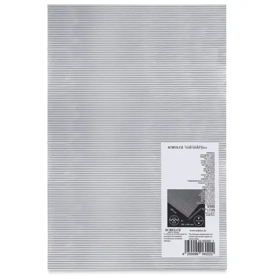Schulcz Structured Aluminum Sheet - Wave, 2 mm, 7-5/8" x 11-3/4" {1}