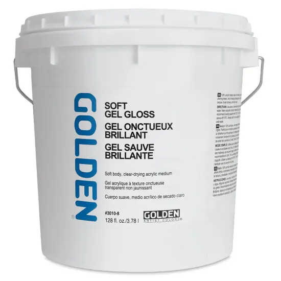 Golden Soft Acrylic Gel Medium - Gloss, 128 oz tub {2}
