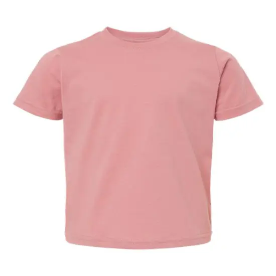 Rabbit Skins&reg; Toddler Crewneck Short Sleeve Fine Jersey Tee Mauvelous {1}