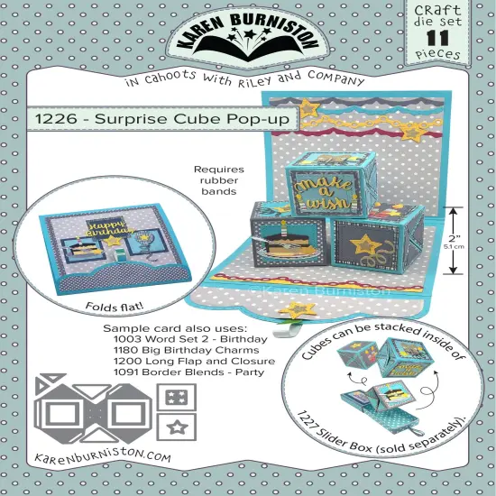 Karen Burniston Dies-Surprise Cube Pop-Up {1}