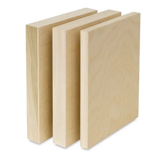 American Easel Wood Flat Panel Pack - 9" x 12", Flat Panel with Two 2" Cradle, Pkg of 3 {1}