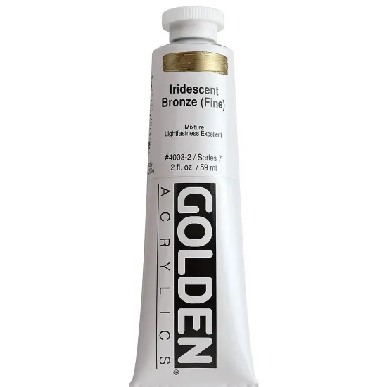 Golden Heavy Body Acrylic Paint - Iridescent Bronze (Fine), 2 oz Tube {2}