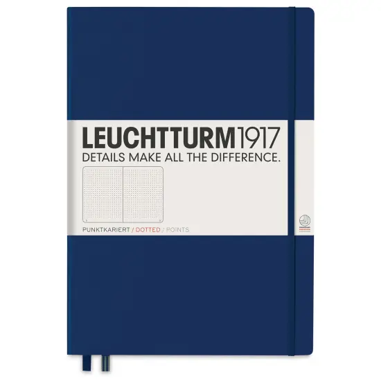 Leuchtturm1917 Dotted Hardbound Notebook - Navy, 8-3/4" x 12-1/2" {1}