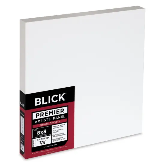 Blick Premier Artists' Panel - Traditional Cradle, 7/8", 8" x 8" {1}