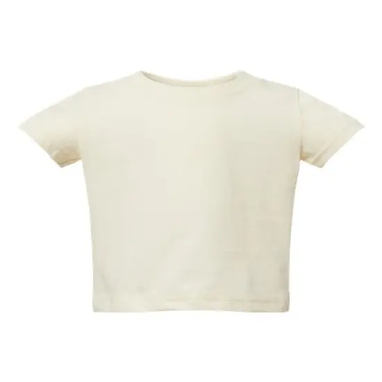 Rabbit Skins&reg; Infant Fine Jersey Short Sleeve Crew Neck Tee - 3322 Natural {1}