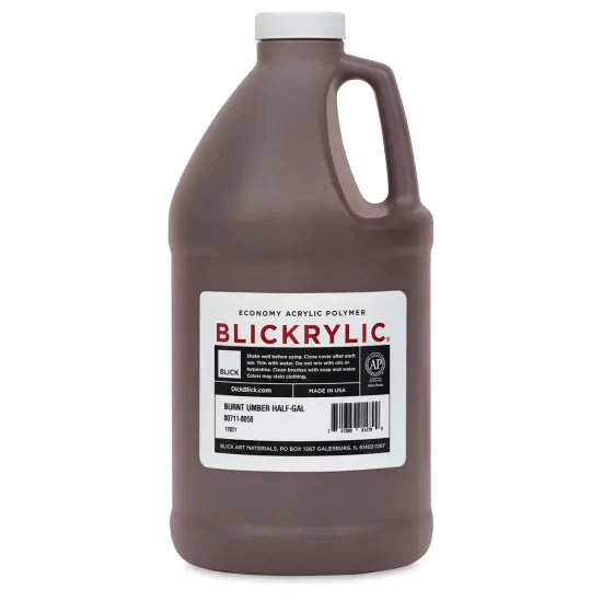 Blickrylic Student Acrylics - Burnt Umber, Half Gallon {1}