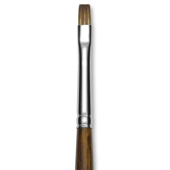 Silver Brush Monza Synthetic Mongoose Artist Brush - Long Handle, Short Bright, Size 2 {1}