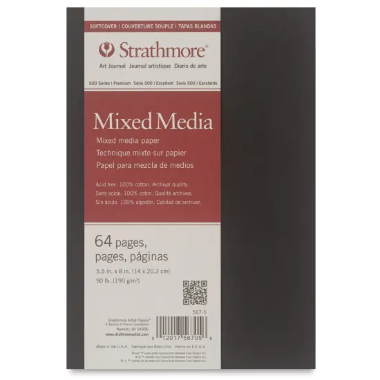 Strathmore Softcover 500 Series Mixed Media Art Journal - 8" x 5-1/2", 64 Pages {2}