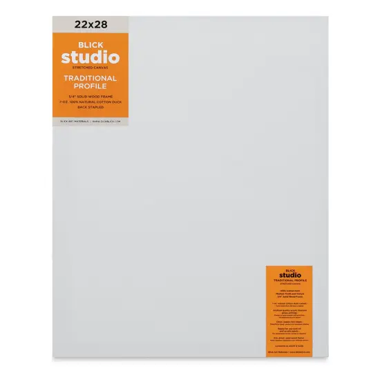 Blick Studio Stretched Cotton Canvas - Traditional Profile, 22" x 28" {1}