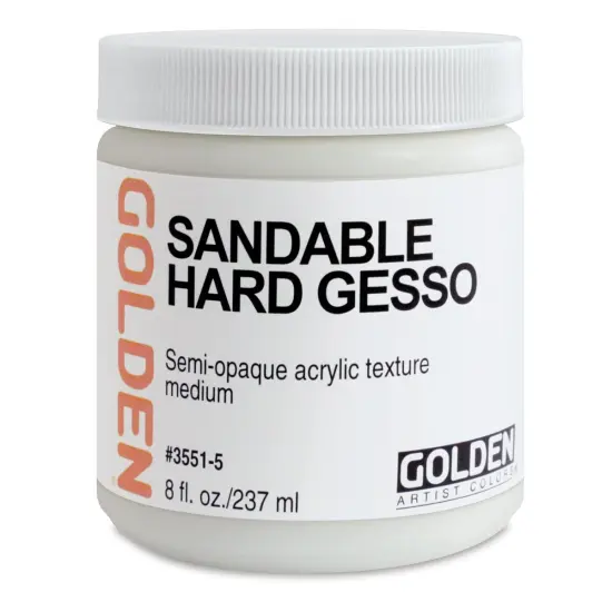 Golden Sandable Hard Gesso - 8 oz jar {2}