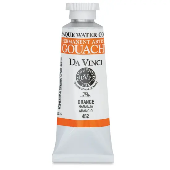 Da Vinci Professional Gouache - Orange, 37 ml tube {1}