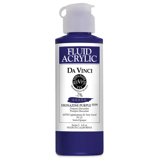 Da Vinci Fluid Acrylics - Dioxazine Purple, 4 oz bottle {1}