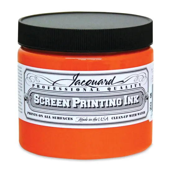 Jacquard Screen Printing Ink - Orange, 16 oz {1}