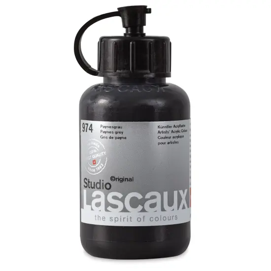 Lascaux Studio Acrylics - Paynes Gray, 85 ml bottle {1}
