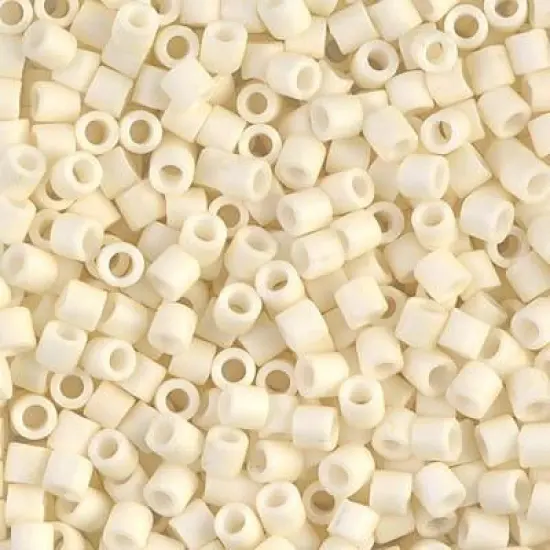 Miyuki Delica Bead 8/0, DBL0352, Matte Opaque Cream {1}