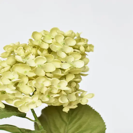 28" Faux Cone Hydrangea Stem Green {5}