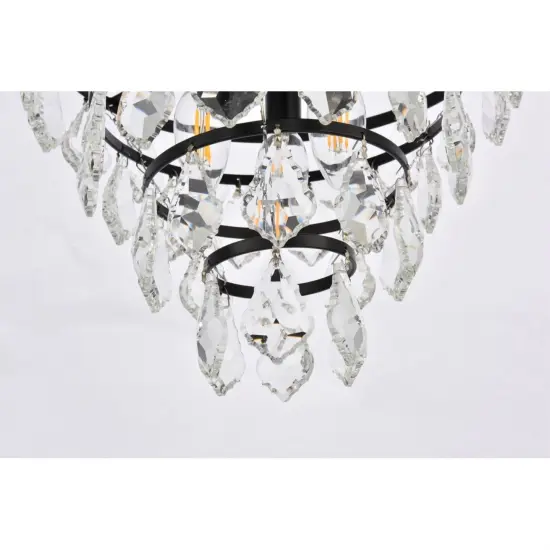 Ella 12 inch flush mount in black {4}