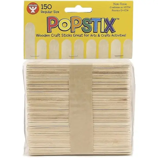 Natural Craft Wood Popstix {1}