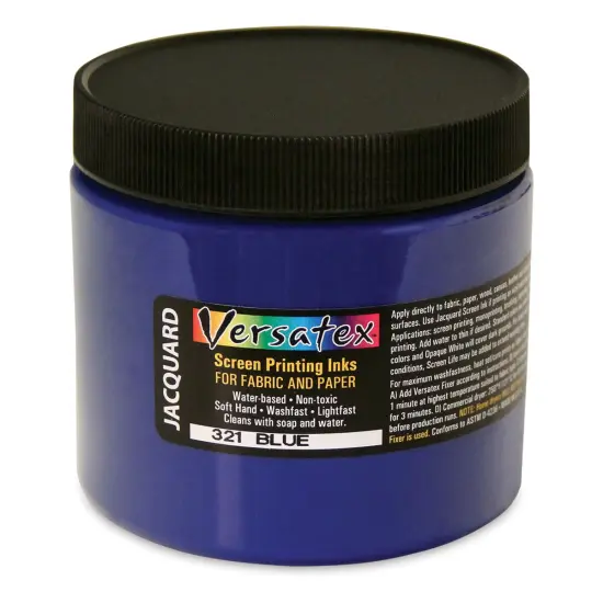 Jacquard Versatex Screen Printing Ink - Blue, 16 oz jar {1}