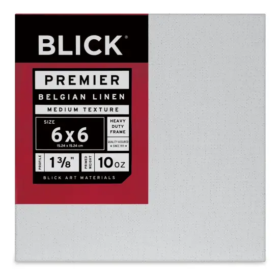 Blick Premier Belgian Linen - 6" x 6", Oil-Primed, 1-3/8" Profile {1}