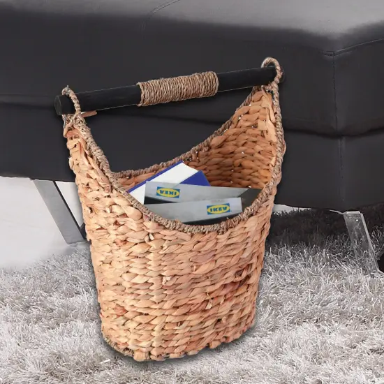 Rustic Toilet Paper Holder - Magazine Basket {3}