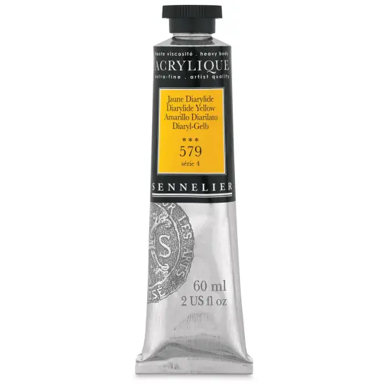 Sennelier Extra-Fine Artist Acryliques - Diarylide Yellow, 60 ml tube {1}