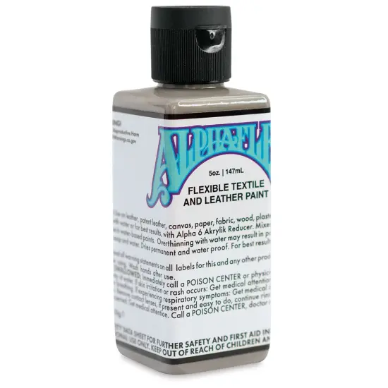 Alpha6 AlphaFlex Textile and Leather Paint - Medium Grey, 147 ml, Bottle {1}