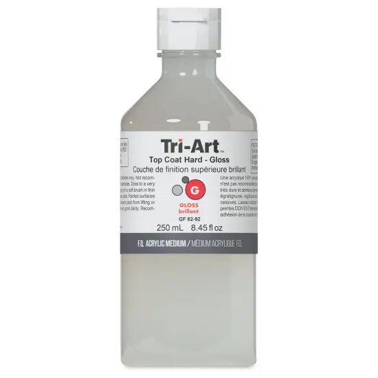 Tri-Art Top Coat Medium - Hard Gloss, 8 oz, Bottle {1}