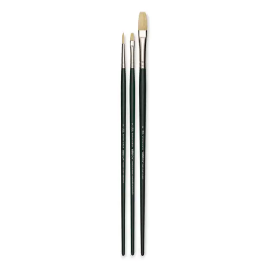 Winsor & Newton Winton Hog Bristle Brushes - Assorted, Pkg of 3 {1}