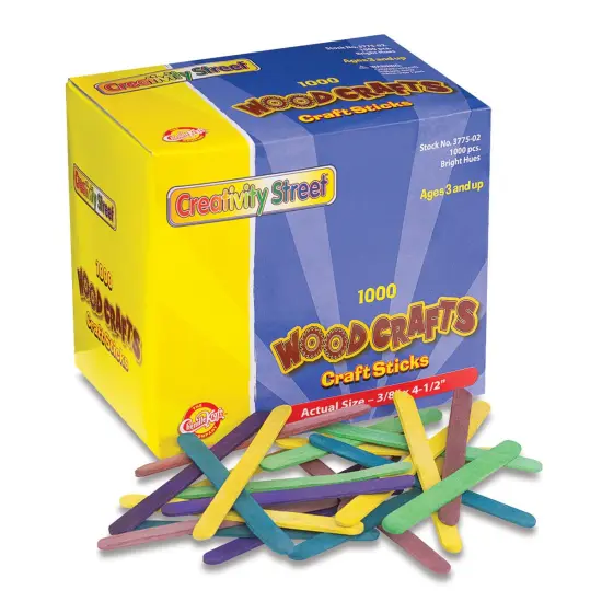Creativity Street Craft Sticks - Box of 1000, Assorted Colors {1}