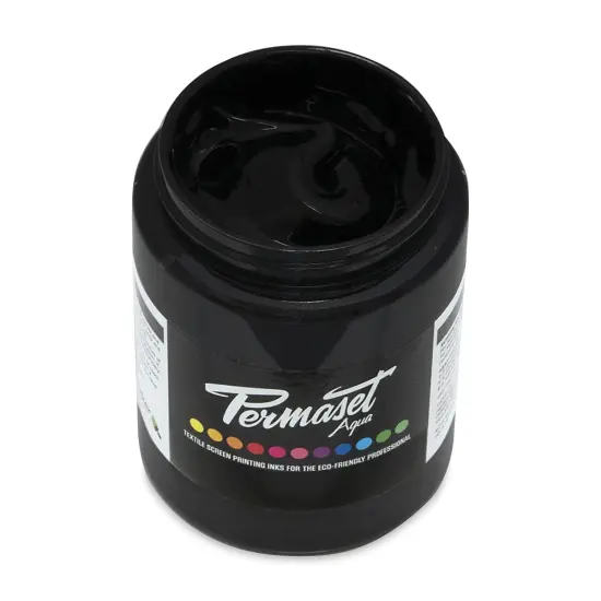 Permaset Aqua Fabric Ink - Jet Black, 300 ml {1}