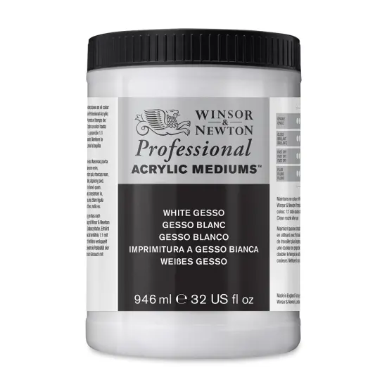 Winsor & Newton Acrylic Gesso - 946 ml, White {1}