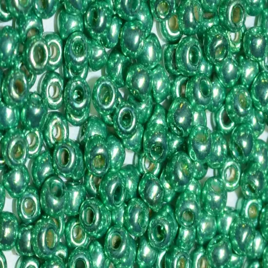 Toho 8/0 Round Japanese Seed Bead, TR8-588PF, Spearmint Galv PermaFinish {1}