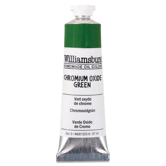 Williamsburg Handmade Oil Paint - Chromium Oxide, 37 ml tube {1}