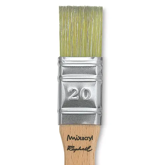 Raphael Mixacryl Natural Bristle/Synthetic Mix Brush - Mixed Media Flat, Size 20 {2}