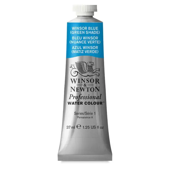 Winsor & Newton Professional Watercolor - Winsor Blue (Green Shade), 37 ml Tube {1}