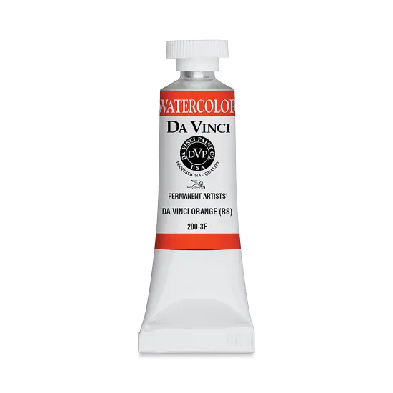 Da Vinci Artists' Permanent Watercolor - Da Vinci Orange, 15 ml tube {1}