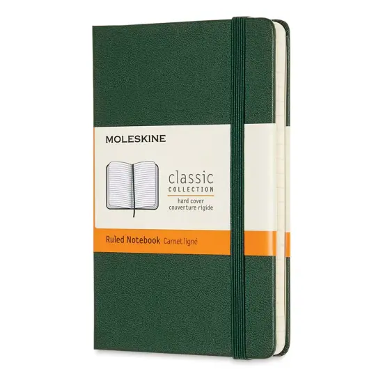 Moleskine Classic Hardcover Notebook - Myrtle Green, Ruled, 5-1/2" x 3-1/2" {1}