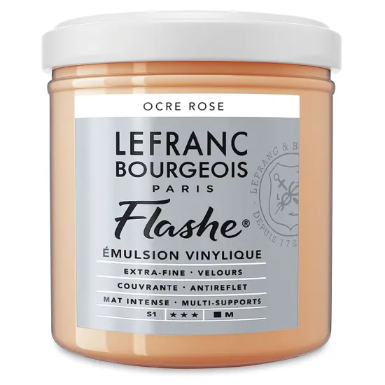 Lefranc & Bourgeois Flashe Vinyl Paint - Rose Ochre, 125 ml jar {1}