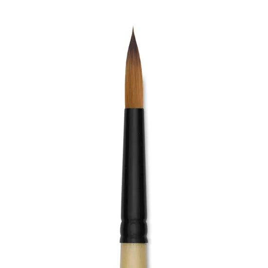 Dynasty Black Gold Brush - Round, Short Handle, Size 8 {1}
