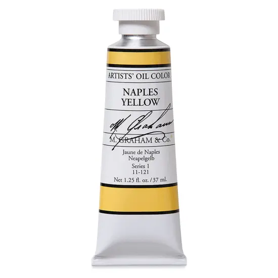 M. Graham Artists' Oil Color - Naples Yellow, 37 ml tube {2}